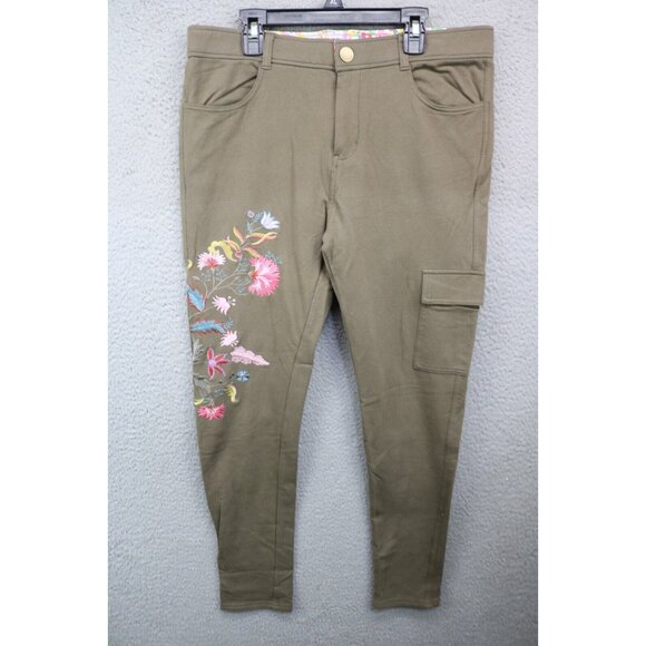 Matilda Jane Stretchy Embroidered Pants-Scouts Honor-Size Large-Boho - Picture 1 of 11